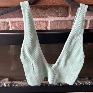 FREE PEOPLE MOVEMENT 
Mint Green Ribbed Bralette